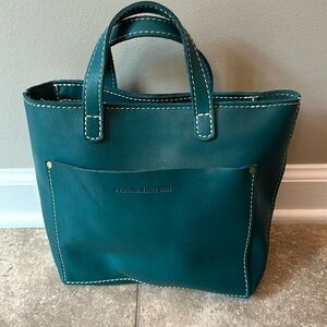Portland Leather Mini Crossbody Tote